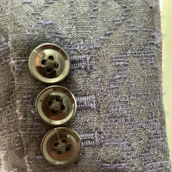 Banana Republic Women's Twill Jacket Size 8 Dark Navy Blue Lined Single Breast - Picture 10 of 11